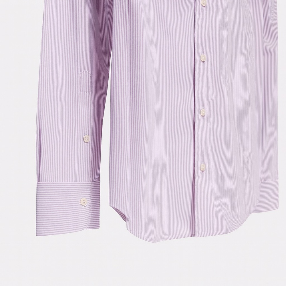 J.Crew Men’s Classic Fit Button-Down Shirt Purple White Stripe 100% Cotton M - Picture 2 of 3